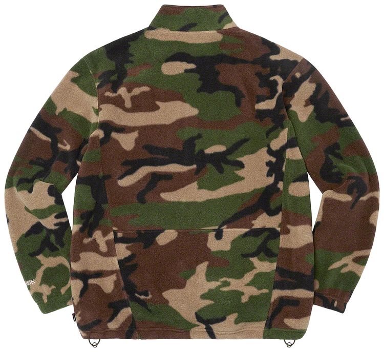 Supreme x Polartec Zip Jacket Woodland Camo