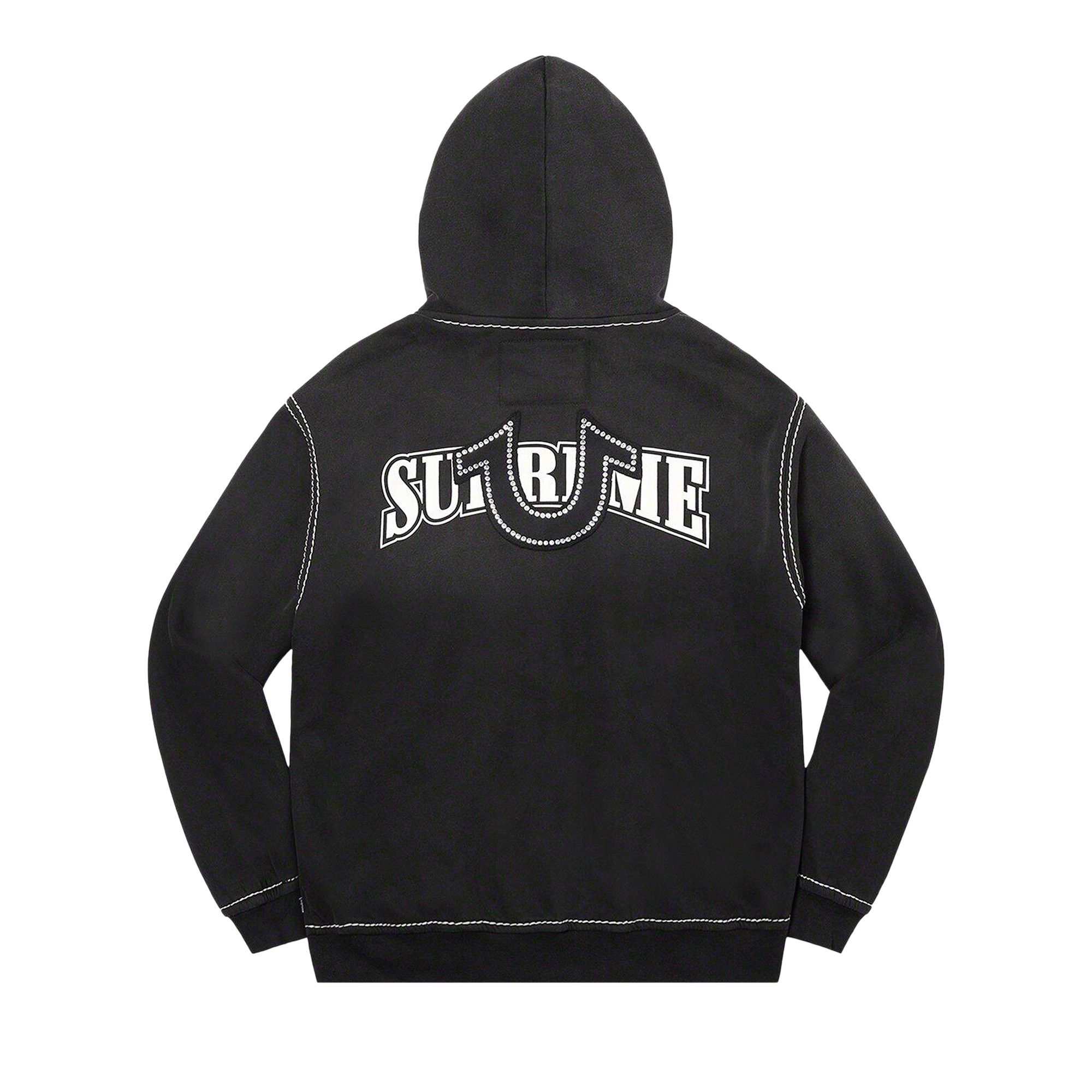Supreme white and black hoodie hot sale