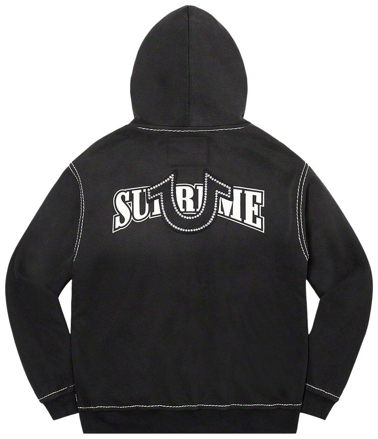 Supreme x True Religion Zip Up Hooded Sweatshirt Black