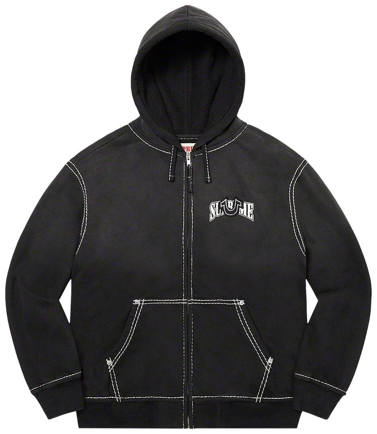 Supreme x True Religion Zip Up Hooded Sweatshirt Black
