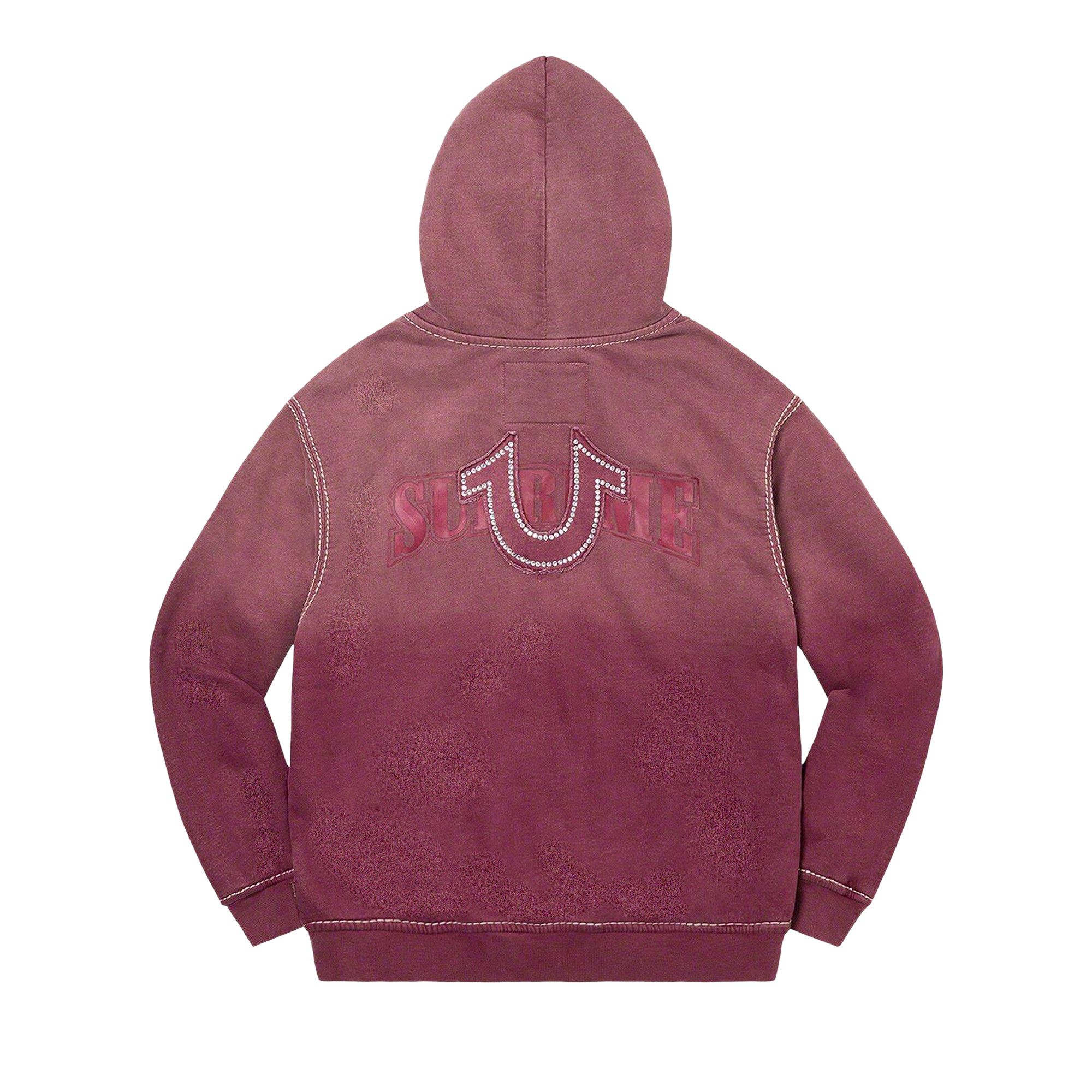 True Religion Zip up スウェード　パーカー Supreme True Religion Zip Up Hooded Sweatshirt (FW22) Black