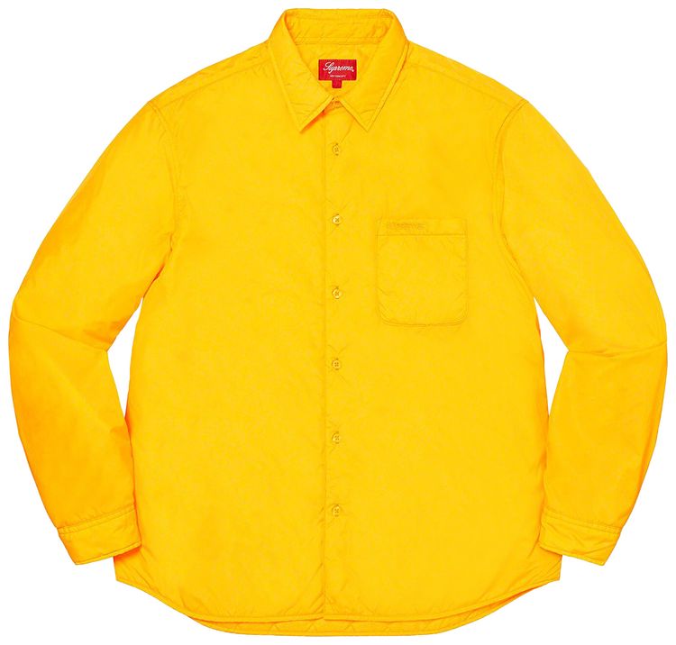 Supreme Nylon Filled Shirt Yellow