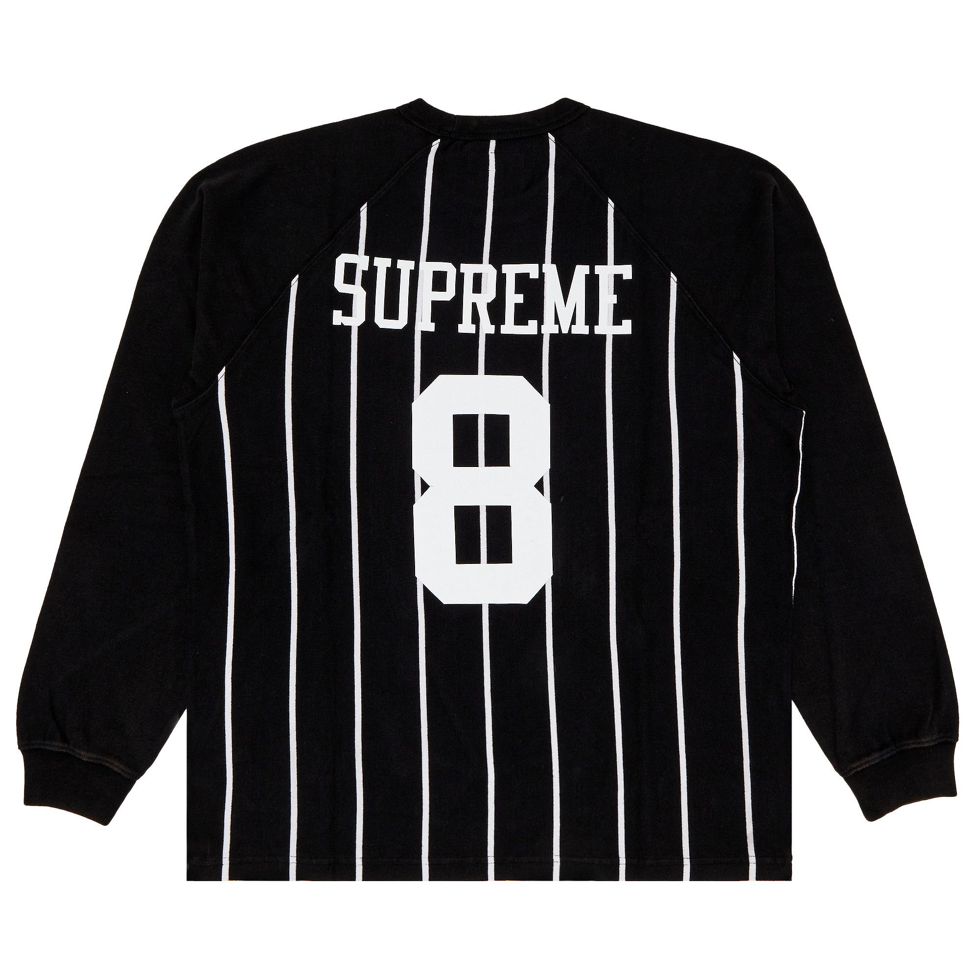 Size xxl Supreme Stripe Raglan Long-Sleeve Top 'Black'