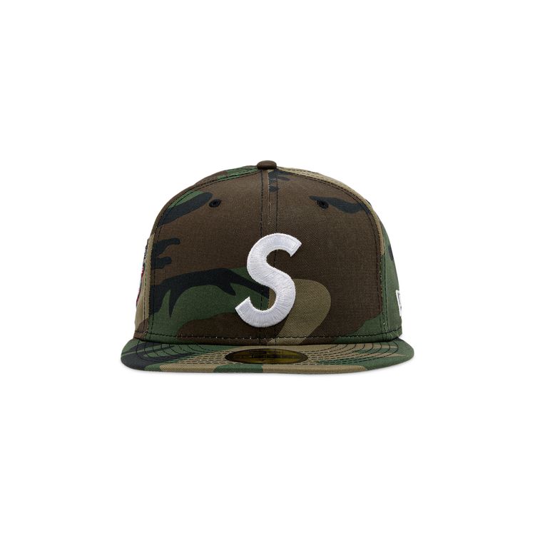 Supreme Screwball S Logo New Era Woodland Camo