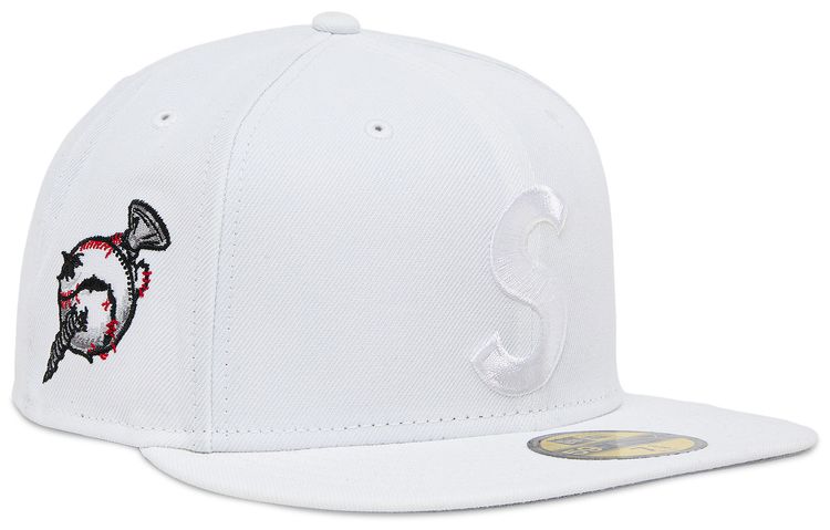 Supreme Screwball S Logo New Era White