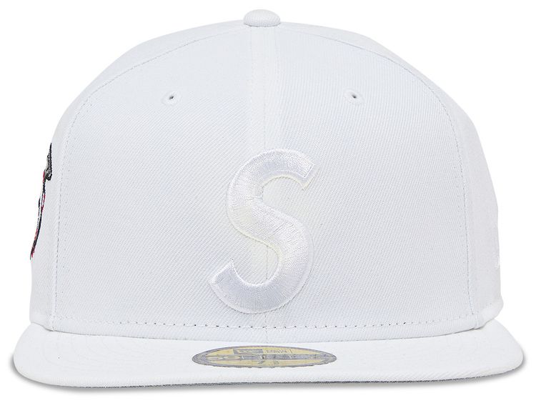 Supreme Screwball S Logo New Era White