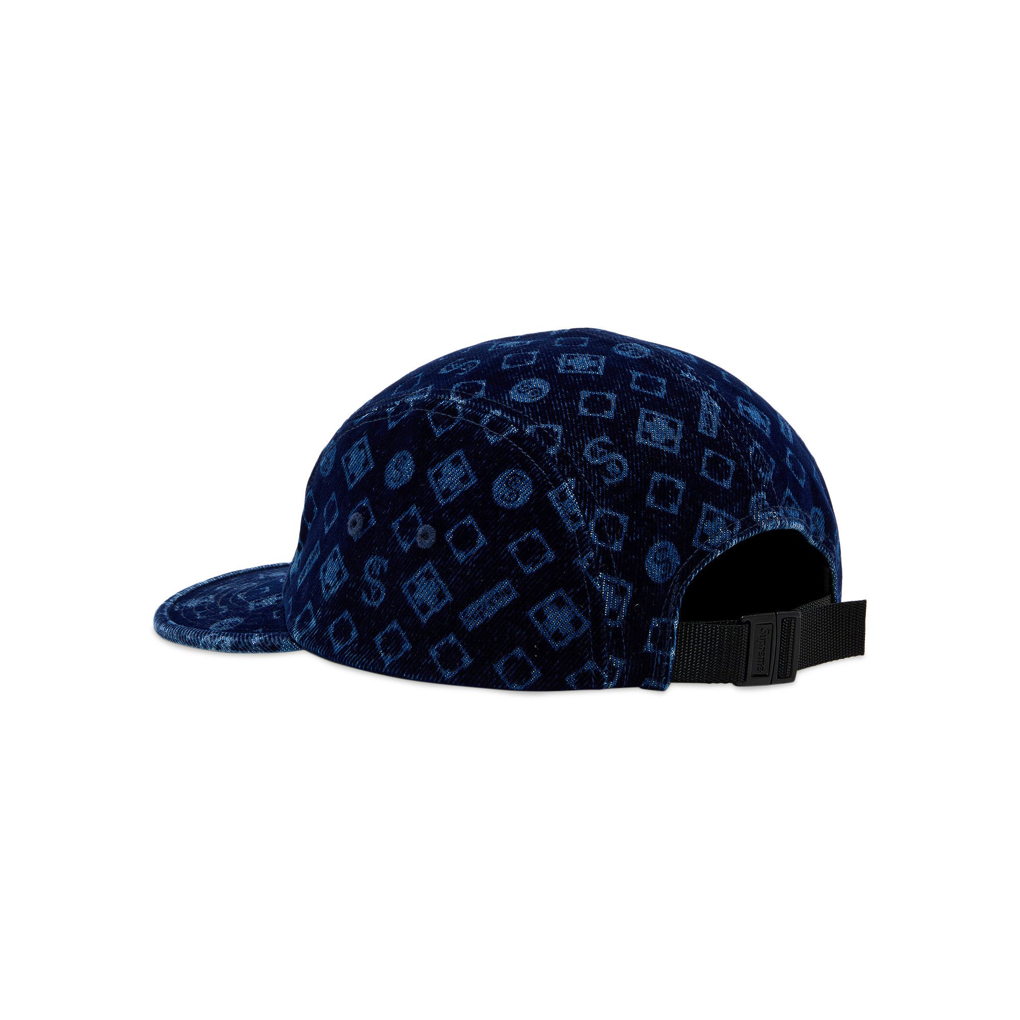 Buy Supreme Flocked Denim Camp Cap 'Blue' - FW24H94 BLUE | GOAT