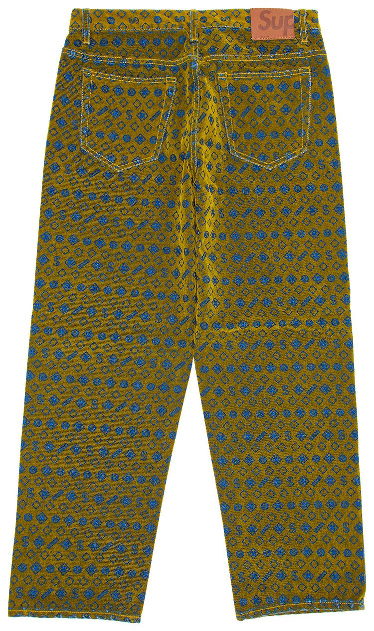 Supreme Flocked Loose Fit Jean Mustard