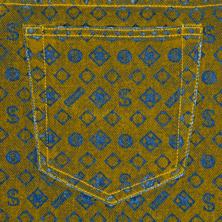 Supreme Flocked Loose Fit Jean Mustard