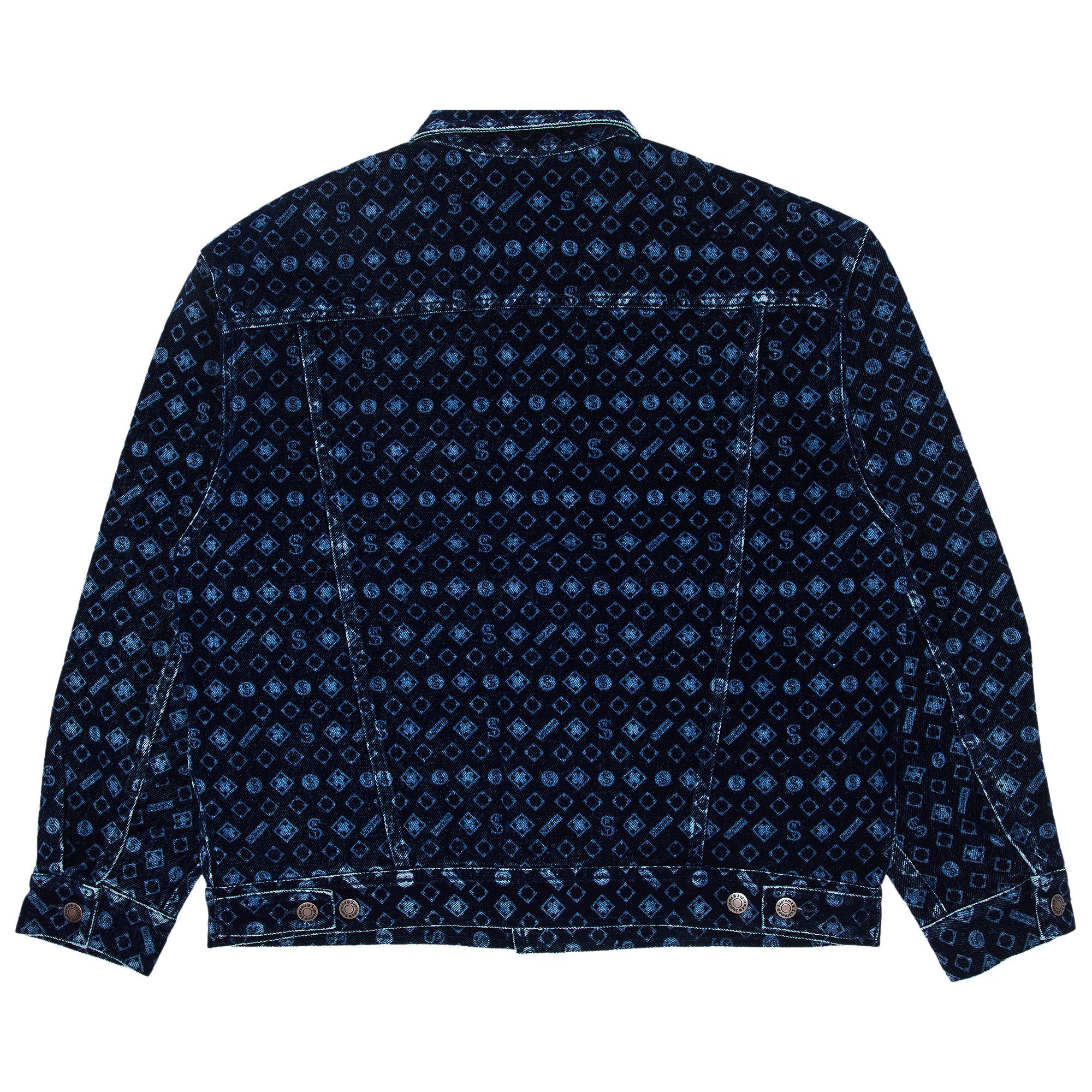 100 ％品質保証 Buy Supreme Flocked Denim Trucker Jacket 'Blue' - FW24J81 ジャケット・アウター