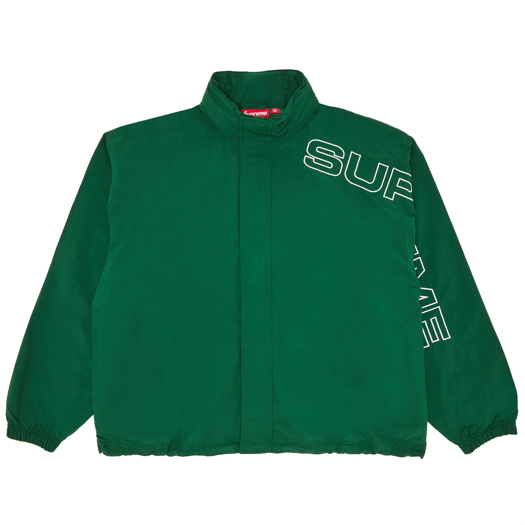 Supreme Spellout Embroidered Track Jacket (FW24) Black Men's