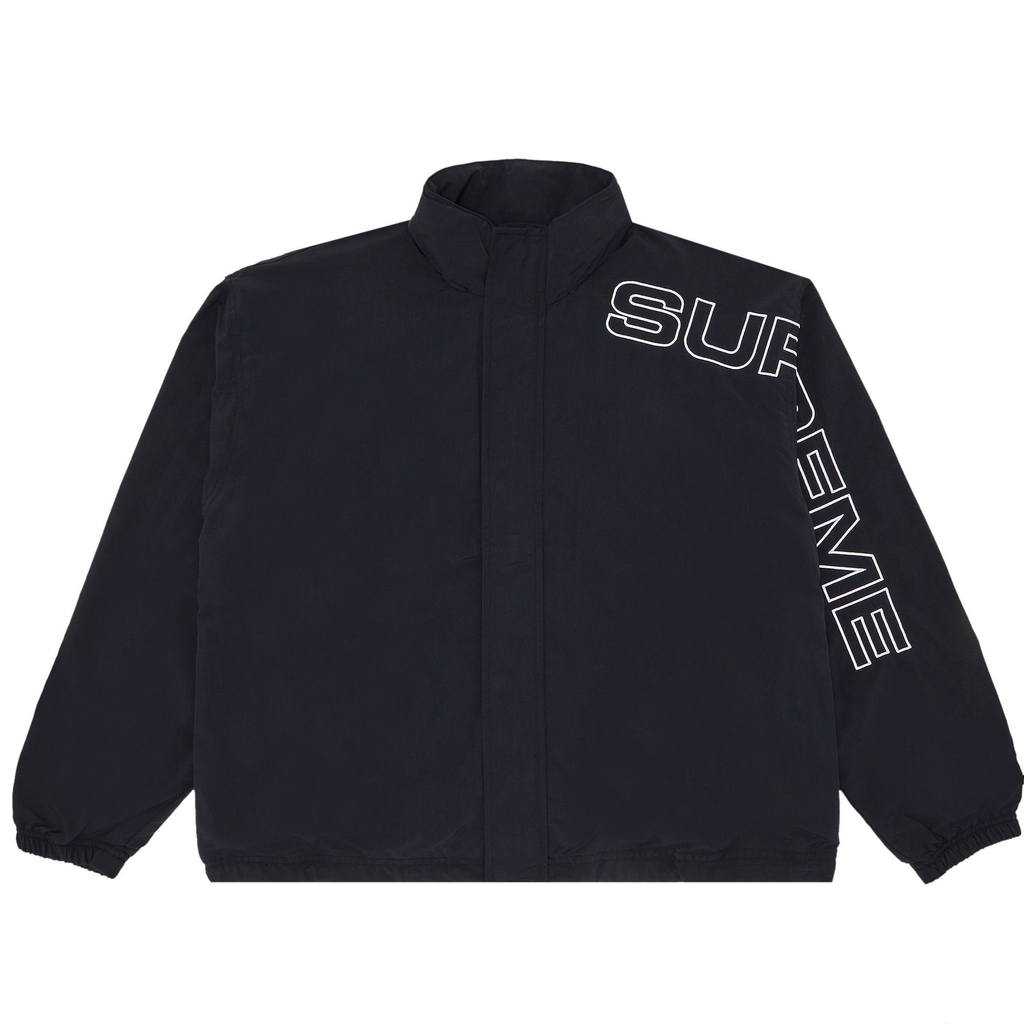 Supreme Spellout Embroidered Track Jacket (FW23) - $168