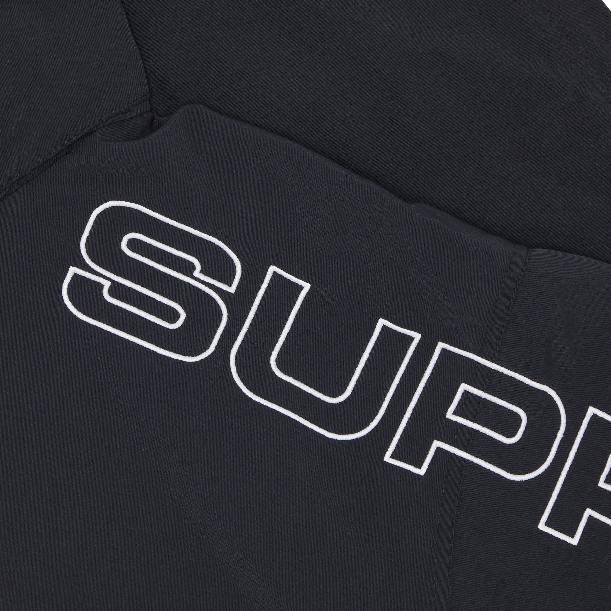 Buy Supreme Spellout Embroidered Track Jacket 'Black