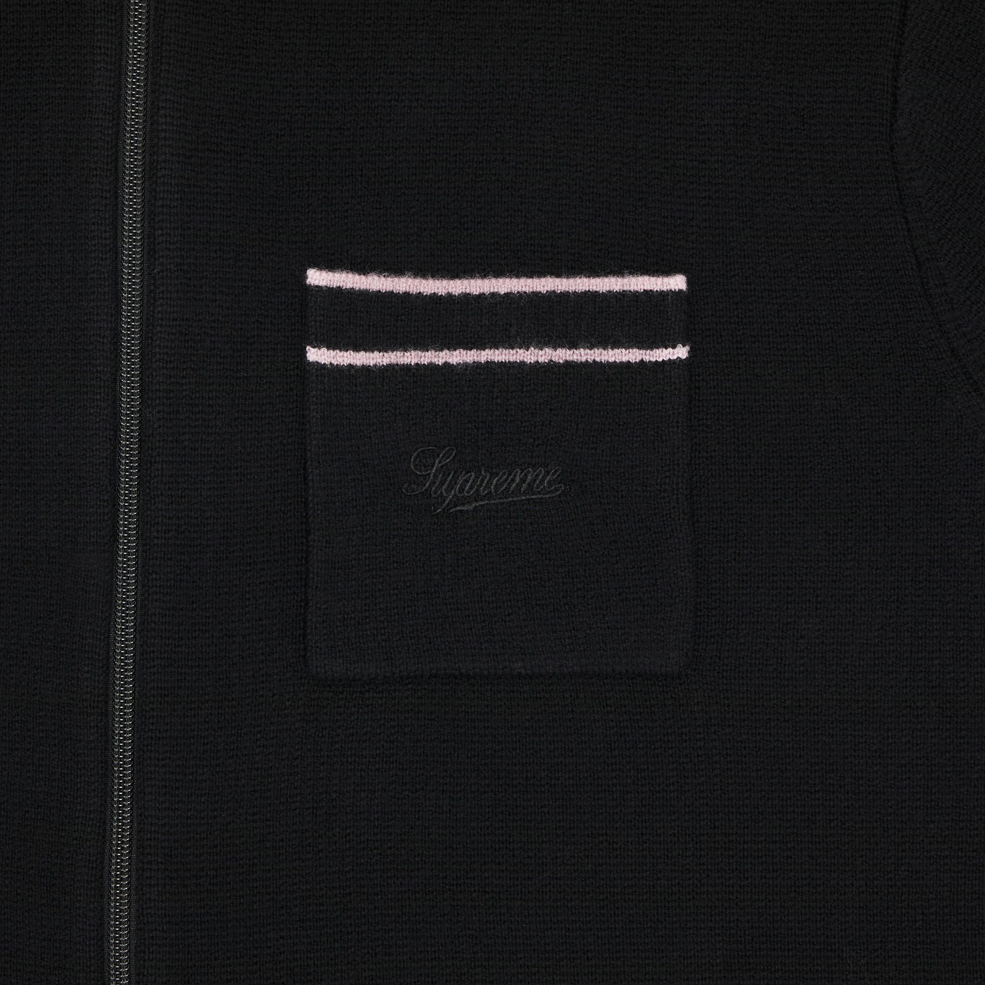 Buy Supreme Zip Up Polo Sweater 'Black' - FW24SK48 BLACK | GOAT