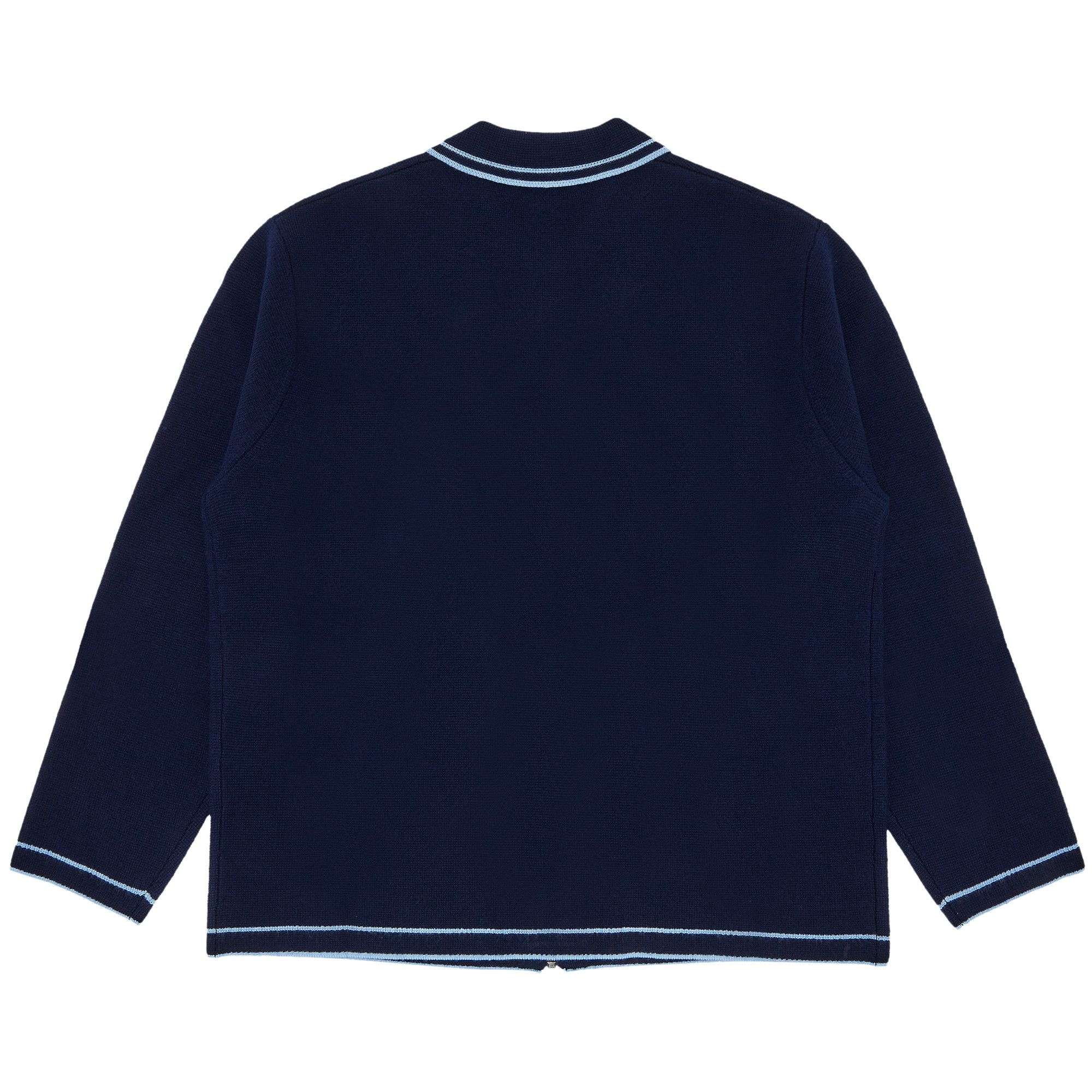Buy Supreme Zip Up Polo Sweater 'Navy' - FW24SK48 NAVY | GOAT