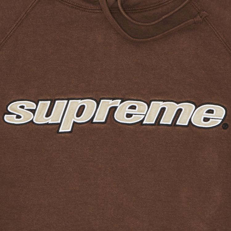 Supreme Division Hooded Sweatshirt Brown