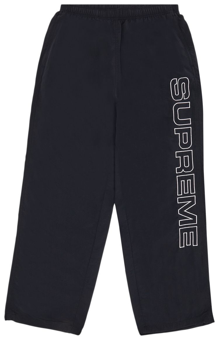 Supreme Spellout Embroidered Track Pant Black