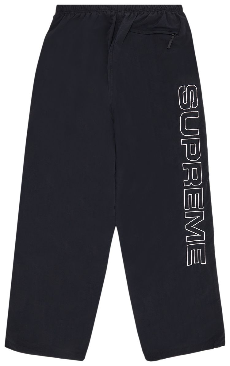 Supreme Spellout Embroidered Track Pant Black
