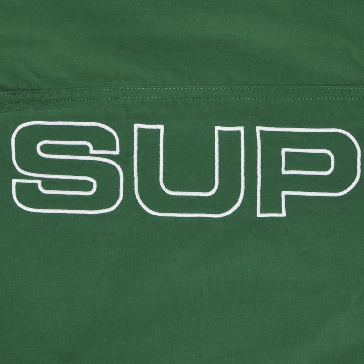Supreme Spellout Embroidered Track Pant Dark Green