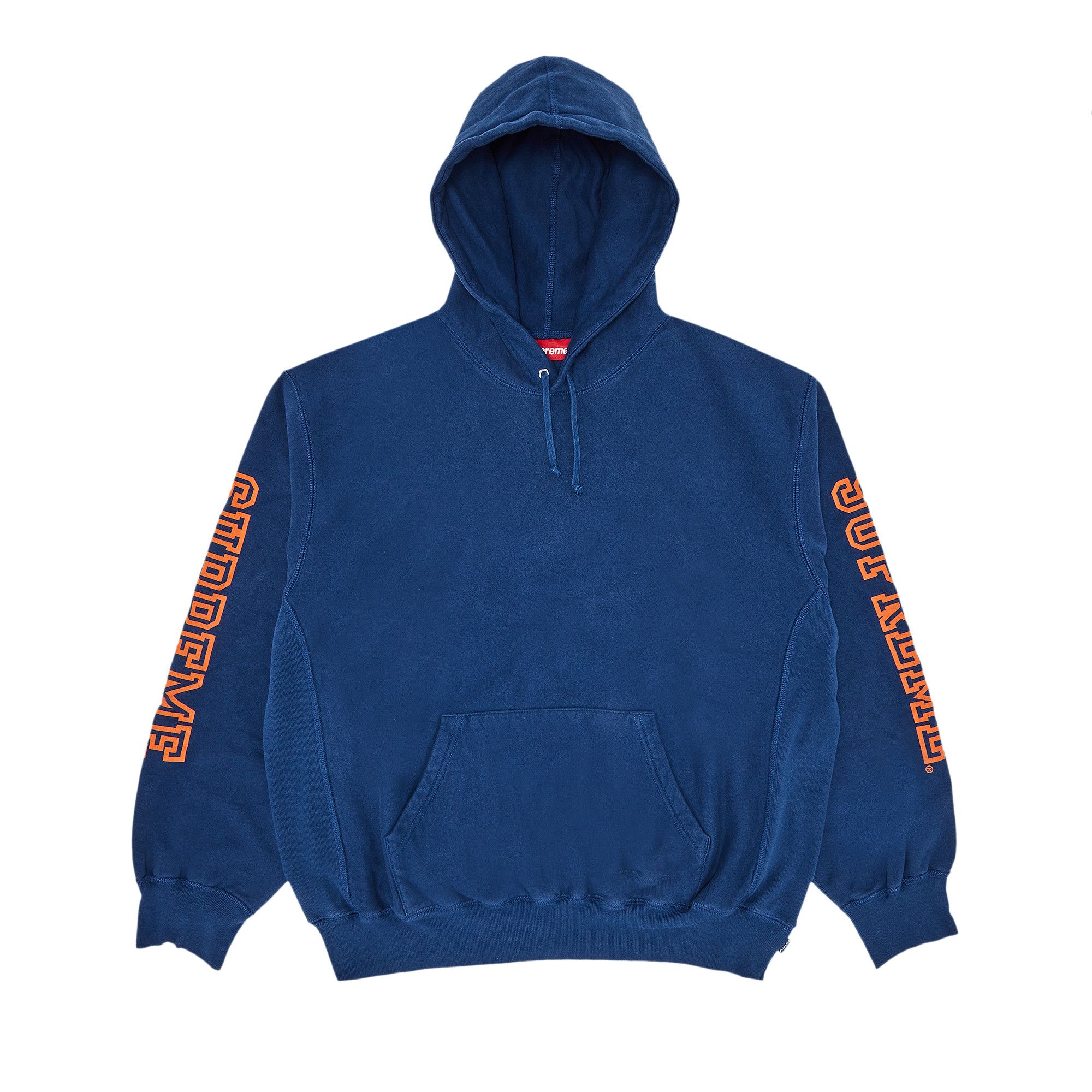 Buy Supreme Collegiate Sleeve Hooded Sweatshirt Dark Royal FW24SW17 DARK ROYAL GOAT CA