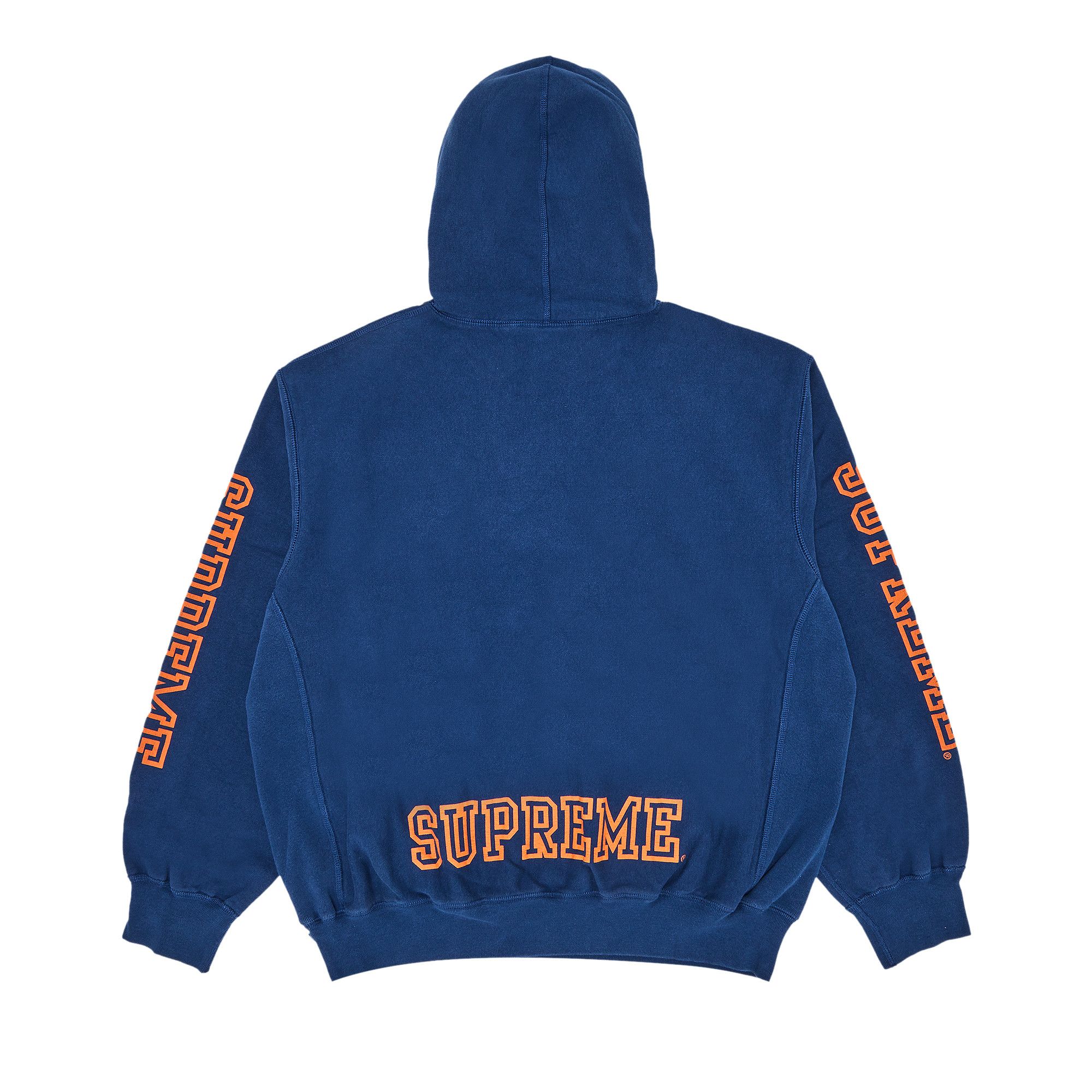 Blue and orange supreme hoodie hot sale