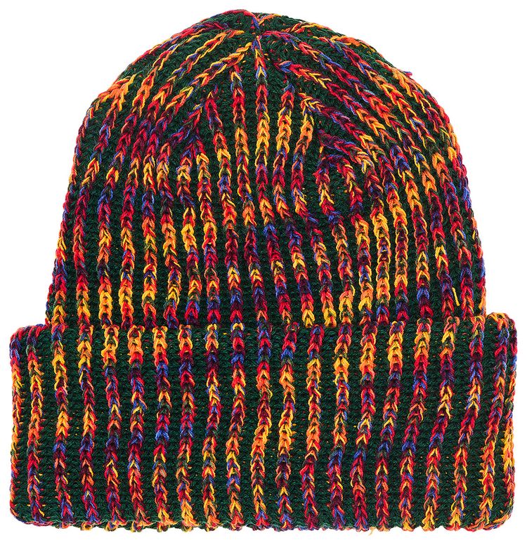 Supreme Rainbow Loose Guage Beanie Olive