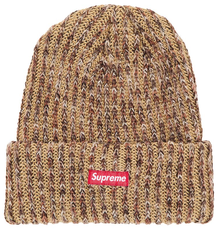 Supreme Rainbow Loose Guage Beanie Tan