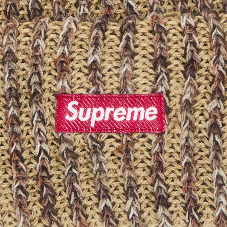 Supreme Rainbow Loose Guage Beanie Tan