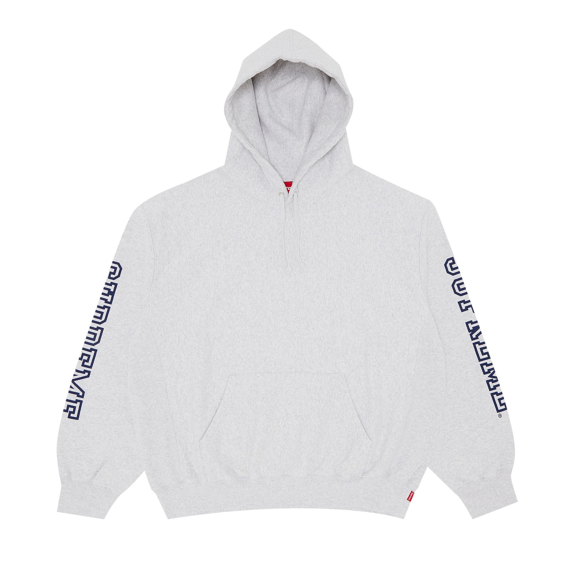 Buy Supreme Collegiate Sleeve Hooded Sweatshirt 'Ash Grey