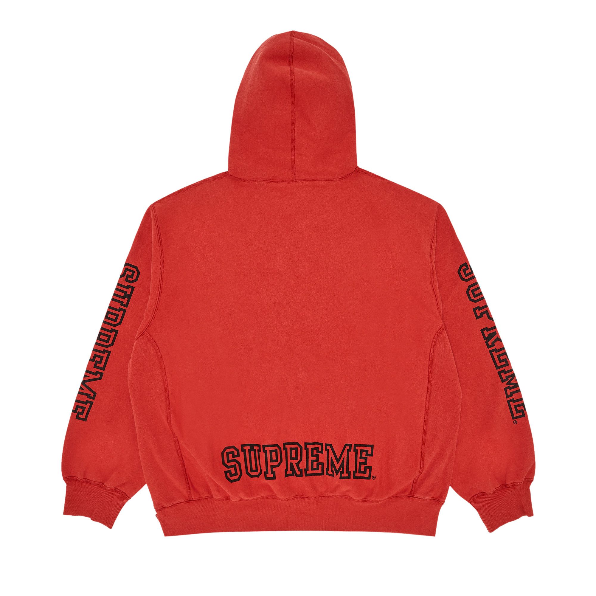 Buy Supreme Collegiate Sleeve Hooded Sweatshirt Burnt Red FW24SW17 BURNT RED GOAT CA