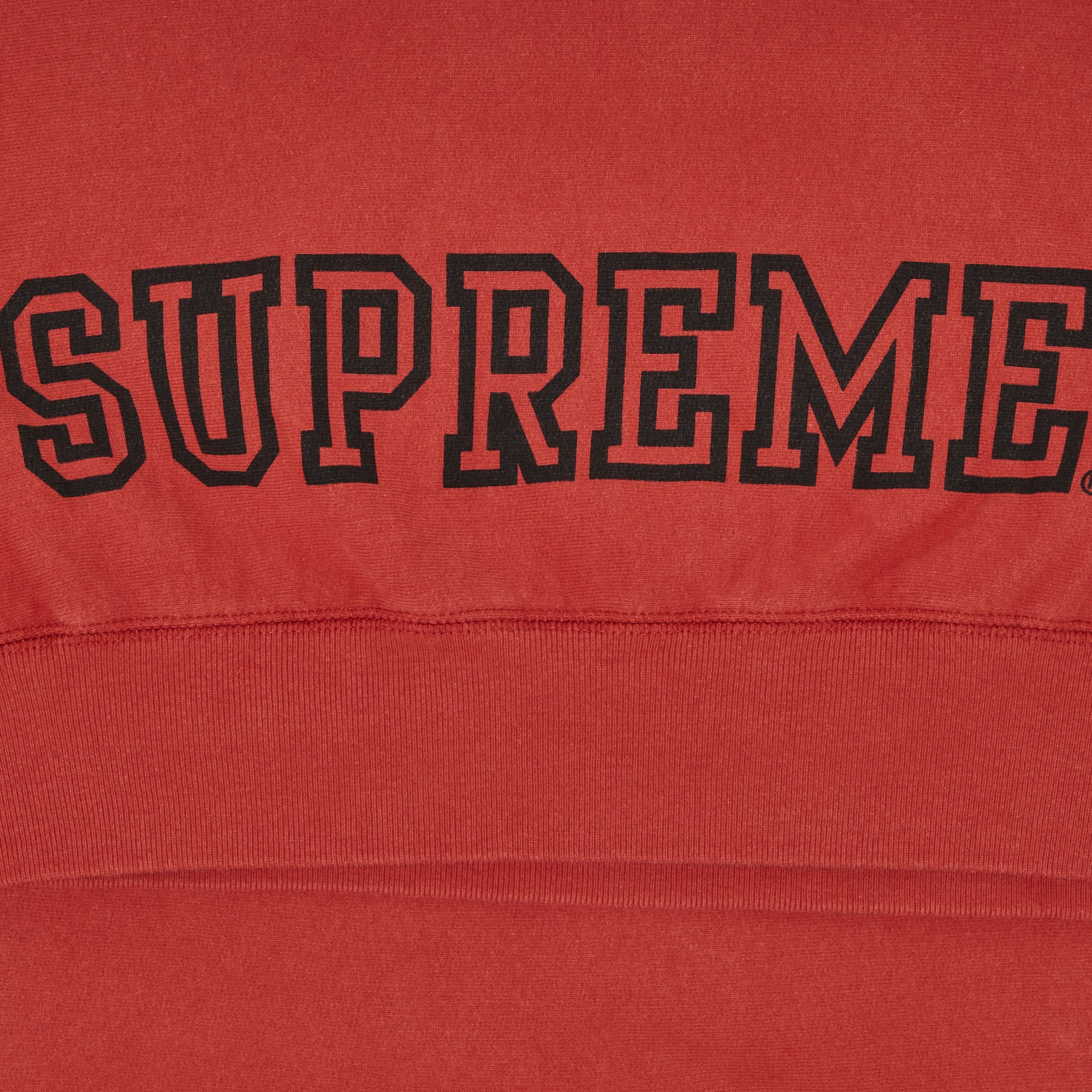 Buy Supreme Collegiate Sleeve Hooded Sweatshirt 'Burnt Red