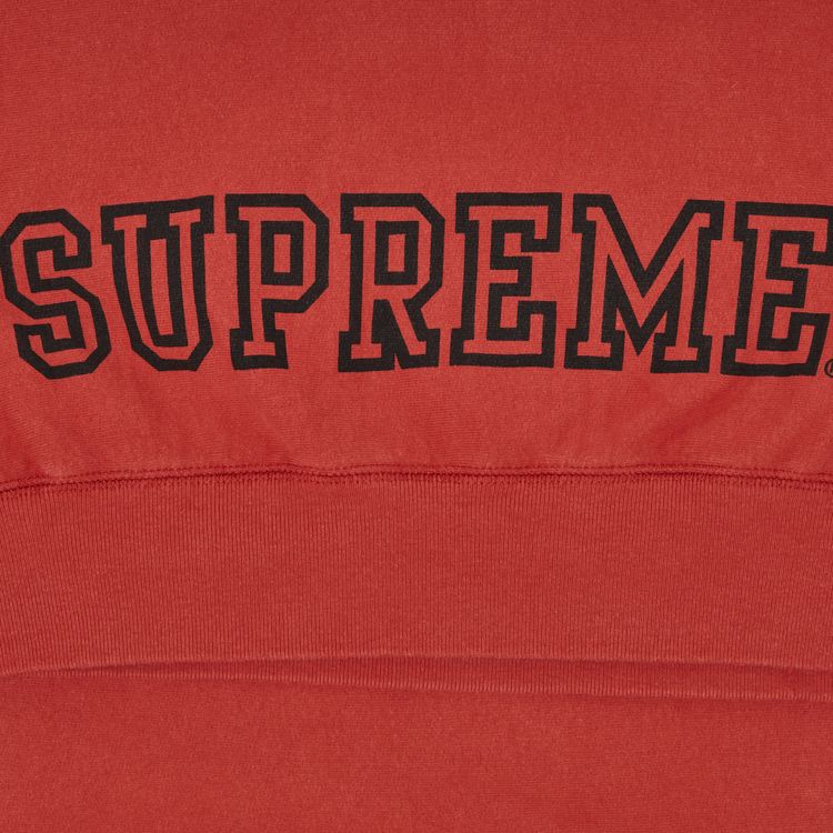 Supreme Collegiate Sleeve Hooded Sweatshirt Burnt Red