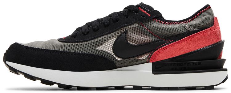 Nike Waffle One GS Flat Pewter Siren Red