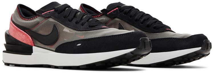 Nike Waffle One GS Flat Pewter Siren Red