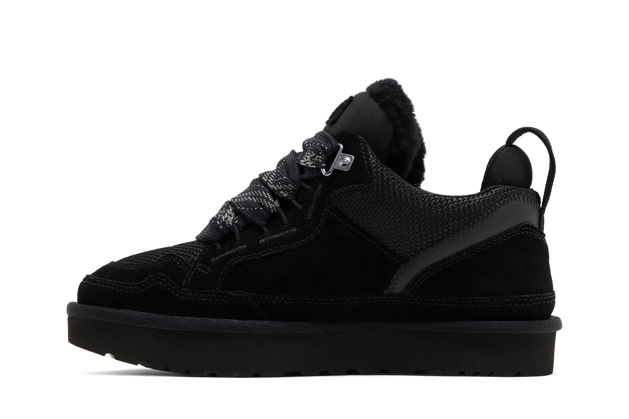 Low top ghost waxed suede all black on sale