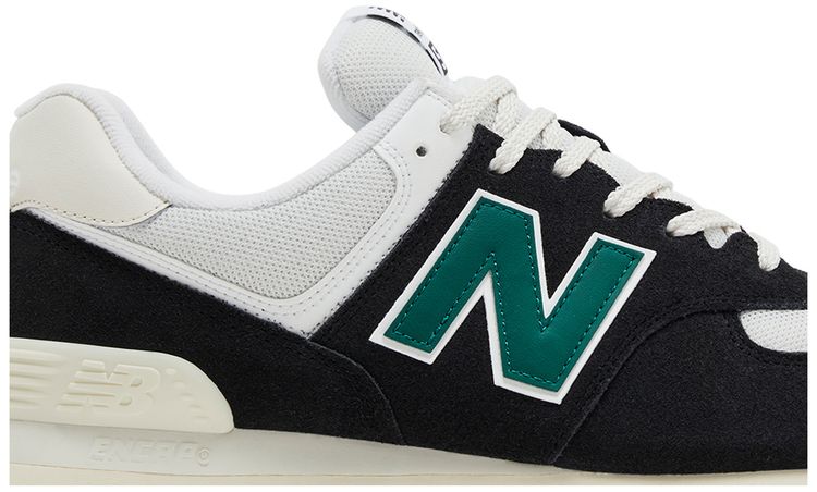 New Balance 574 Black Marsh Green