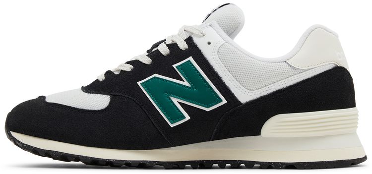 New Balance 574 Black Marsh Green