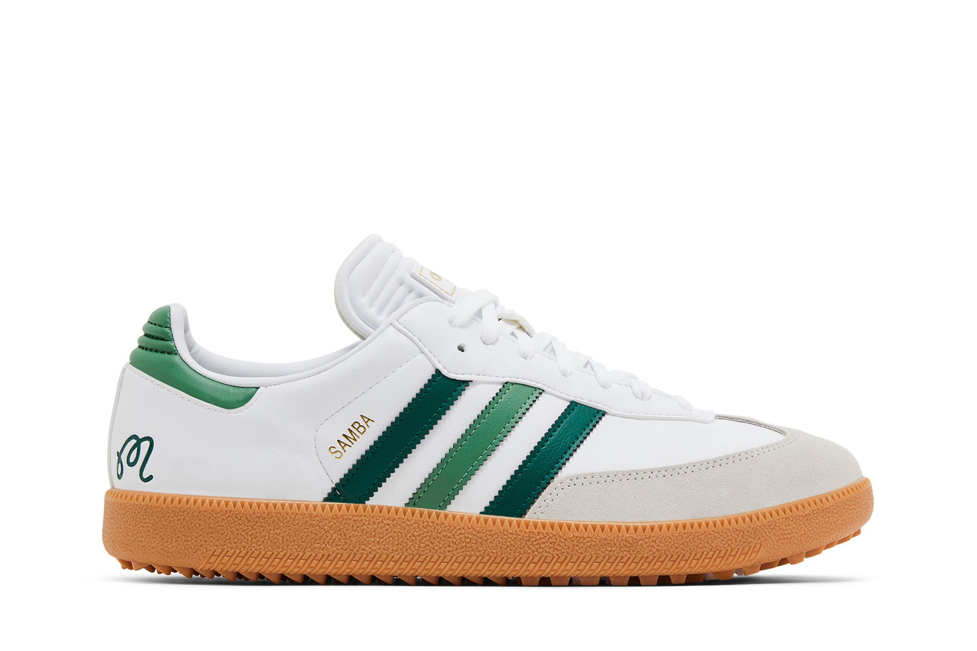 Buy Malbon Golf x Samba Spikeless Golf 'White Preloved Green' - JR2539 |  GOAT
