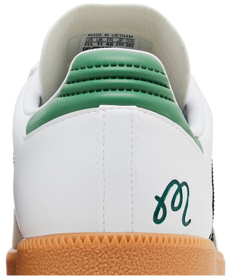 Malbon Golf x adidas Samba Spikeless Golf White Preloved Green