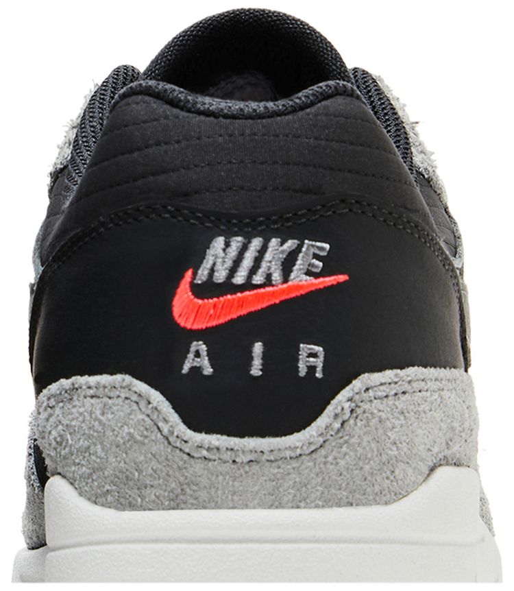 Nike Air Max 1 Premium Dark Smoke Grey Flash Crimson