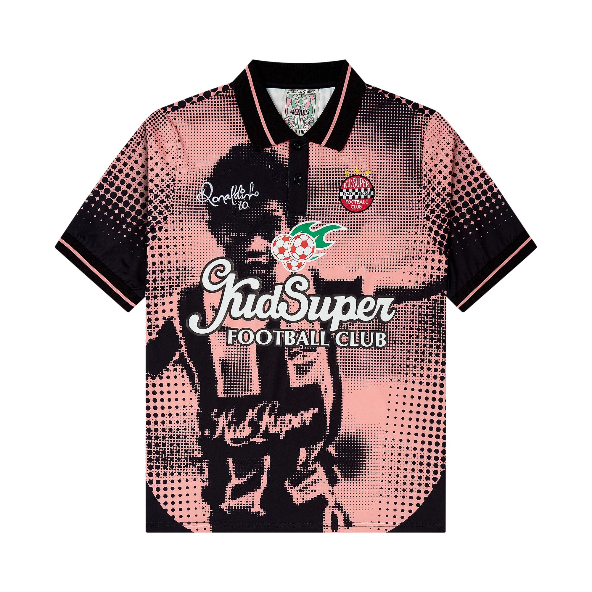 Buy KidSuper x Ronaldinho Soccer Jersey 'Black/Red' - AW24