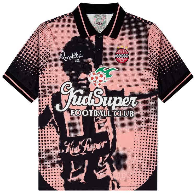 KidSuper x Ronaldinho Soccer Jersey BlackRed
