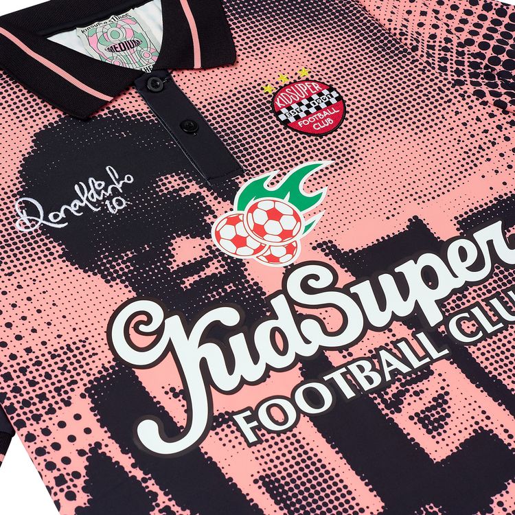 KidSuper x Ronaldinho Soccer Jersey BlackRed