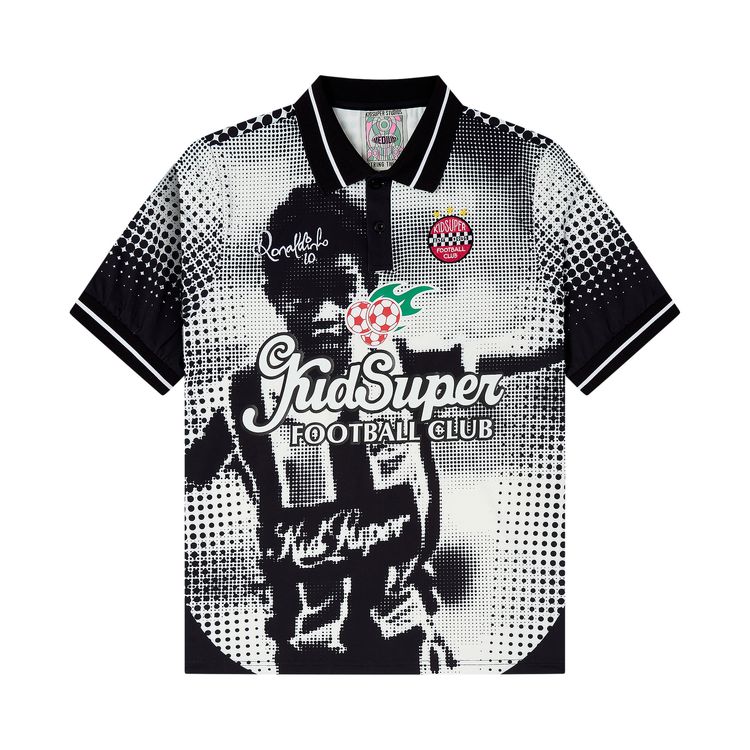 Buy KidSuper x Ronaldinho Soccer Jersey 'Black' - AW24 JRSY 03 BLAC | GOAT