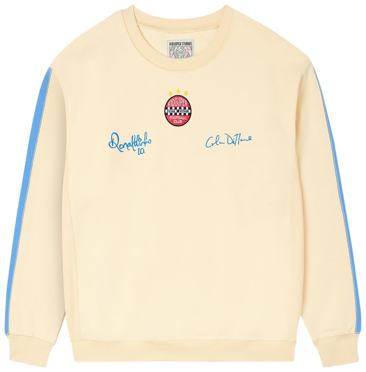 KidSuper x Ronaldinho Crewneck Sweatshirt Cream