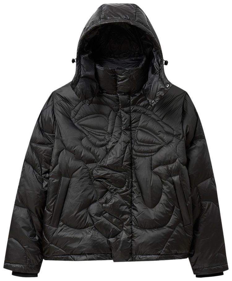 KidSuper Kissing Puffer Jacket Black