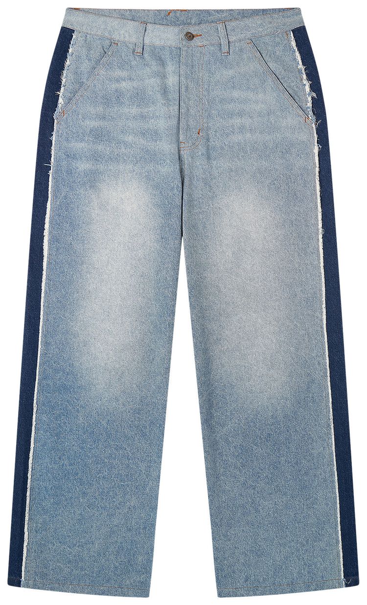KidSuper x Ronaldinho Denim Stripe Jeans Blue