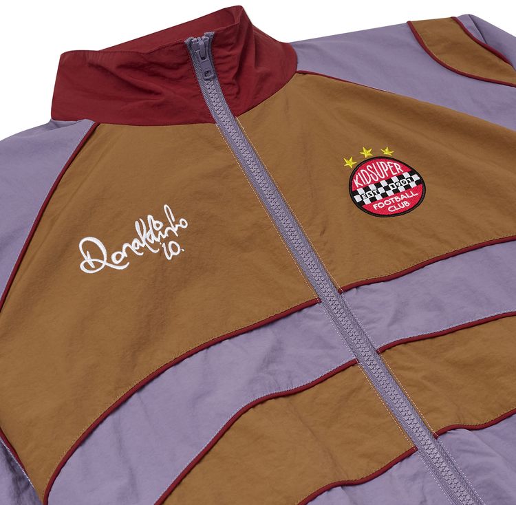 KidSuper x Ronaldinho Windbreaker BlueRedBrown