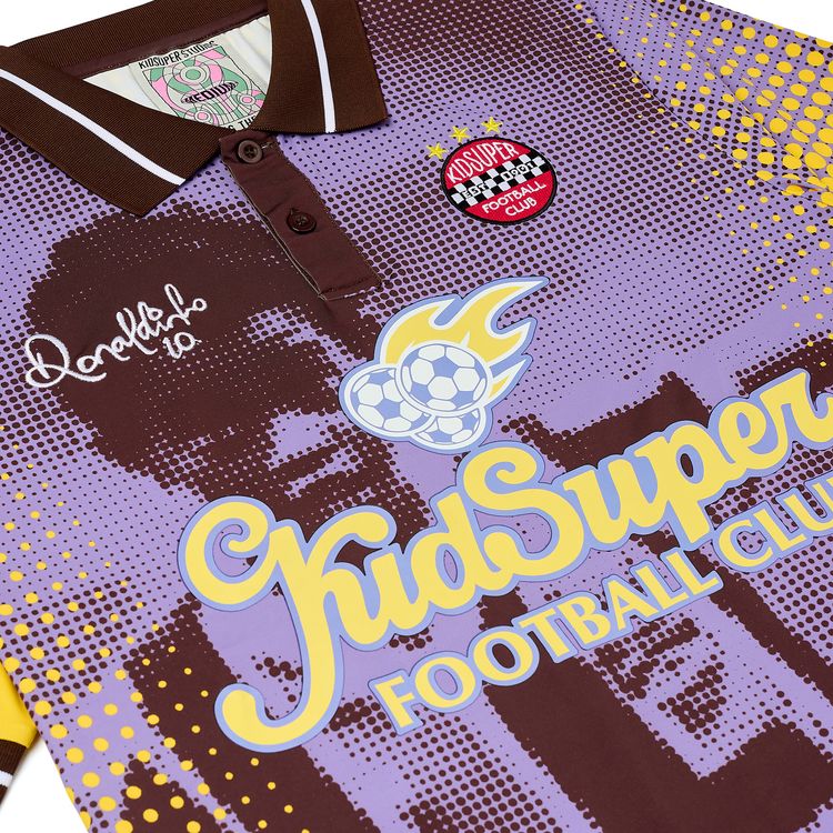 Buy KidSuper x Ronaldinho Soccer Jersey 'Brown/Yellow' - AW24 JRSY 02