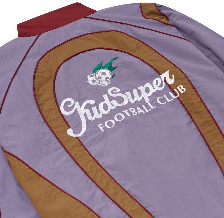 KidSuper x Ronaldinho Windbreaker BlueRedBrown
